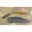 Kukri Bhojpure Gurkha Fighting Knife w/ Soft Leather Scabbard: Unmarked